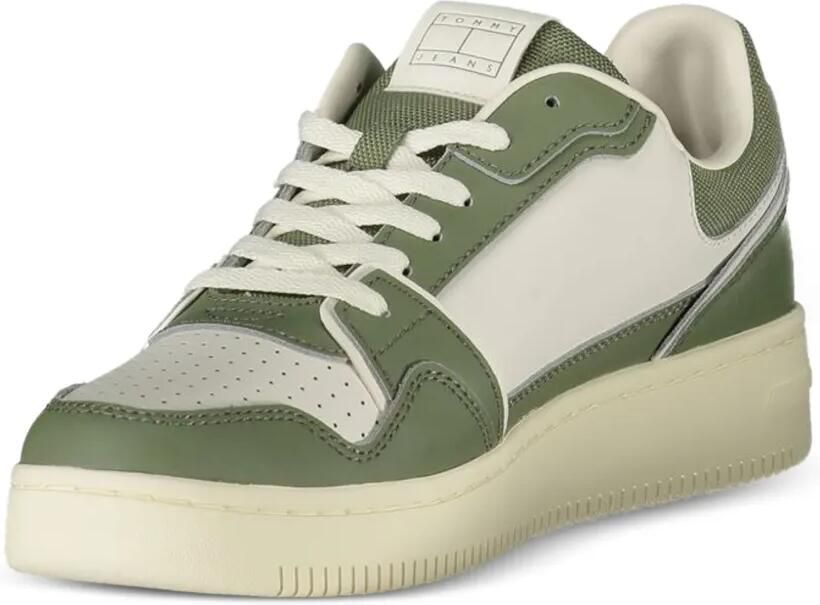 Tommy Hilfiger Geperforeerde sneakers met vlakken Groen - Foto 2