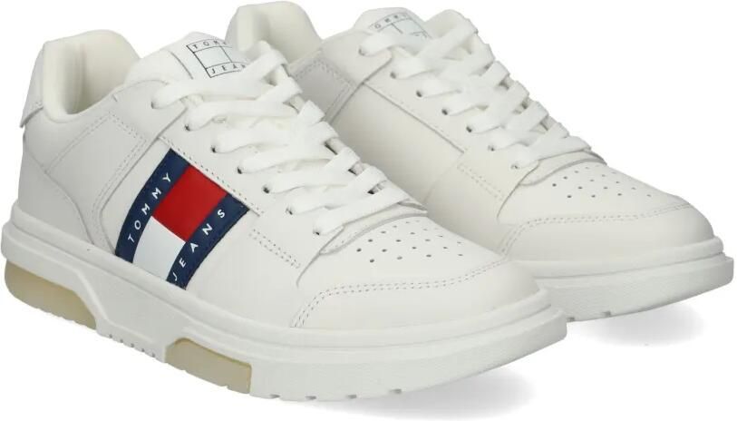 Tommy Hilfiger Geperforeerde sneakers met vlakken Wit