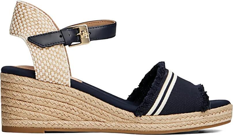 Tommy Hilfiger Gerafelde espadrilles Blauw