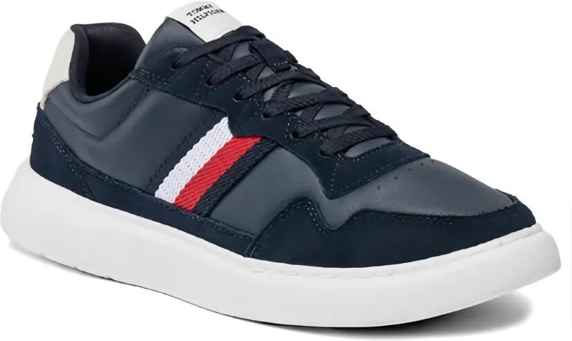 Tommy Hilfiger Gestreepte sneakers Blauw - Foto 3