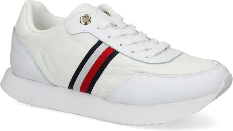 Tommy Hilfiger Global Stripe Essential sneakers Wit - Foto 4
