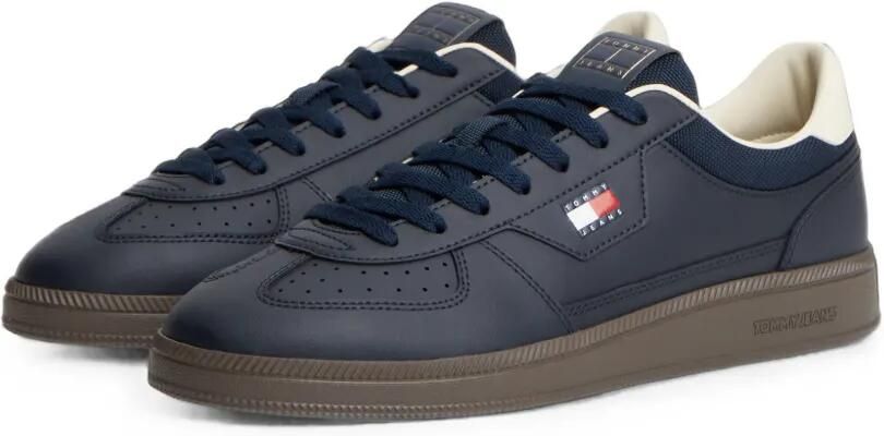 Tommy Hilfiger Greenwich sneakers met logo-patch en geperforeerde details Blauw