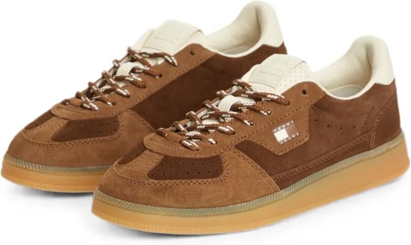 Tommy Hilfiger Greenwich sneakers met logo-patch en vlakken Bruin - Foto 4