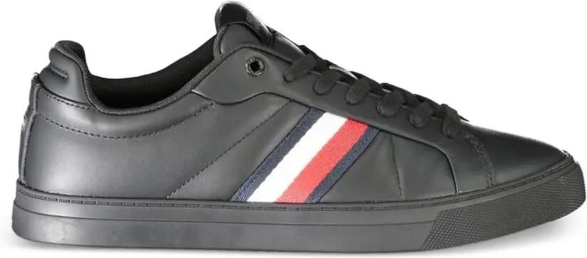 Tommy Hilfiger Icon Court sneakers met logo-detail Zwart