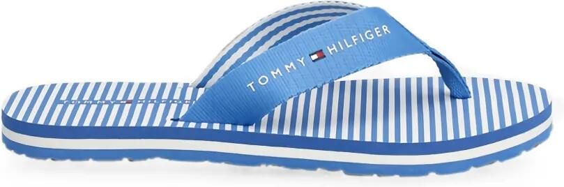 Tommy Hilfiger Ithaca gestreepte teenslippers Blauw
