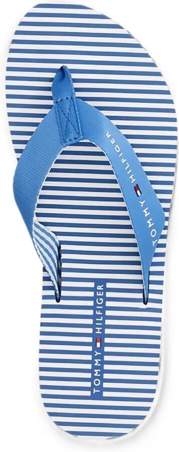 Tommy Hilfiger Ithaca gestreepte teenslippers Blauw - Foto 2