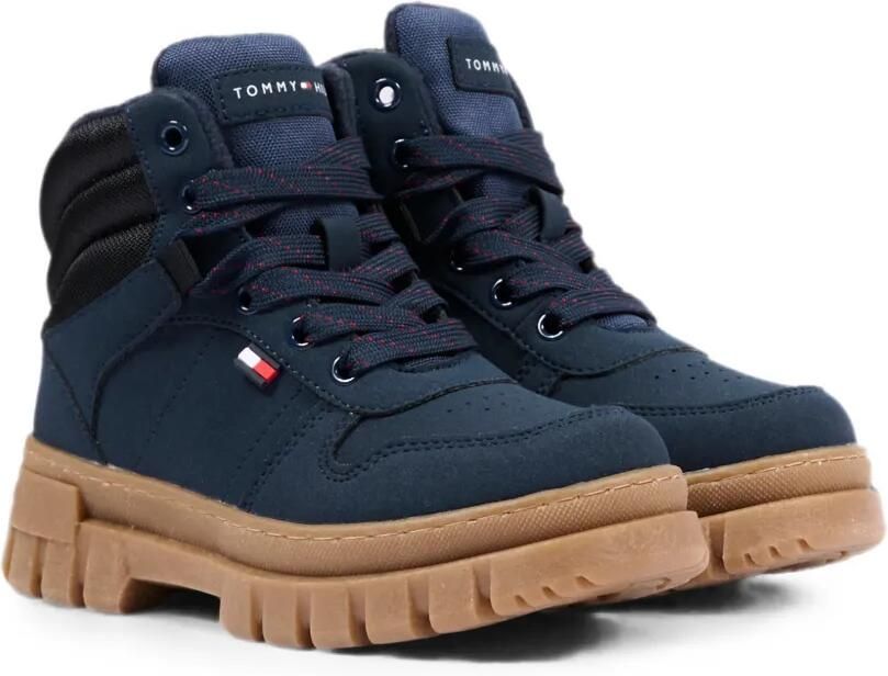 Tommy Hilfiger Junior Canvas veterlaarzen Blauw