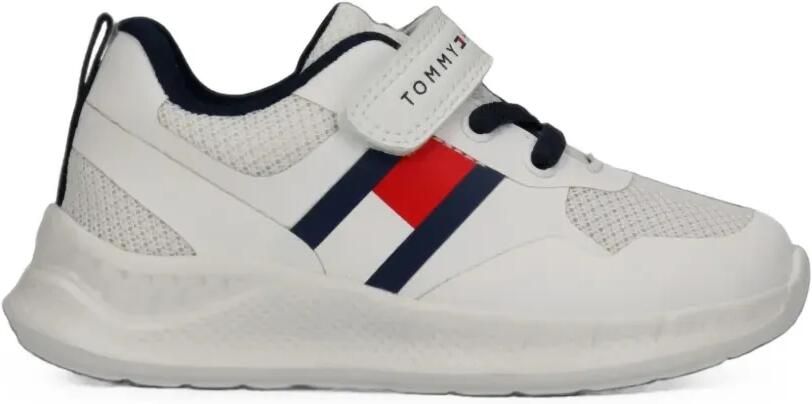 Tommy Hilfiger Junior Connor sneakers met klittenband en mesh vlak Wit - Foto 5
