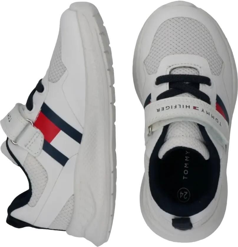 Tommy Hilfiger Junior Connor sneakers met klittenband en mesh vlak Wit - Foto 3