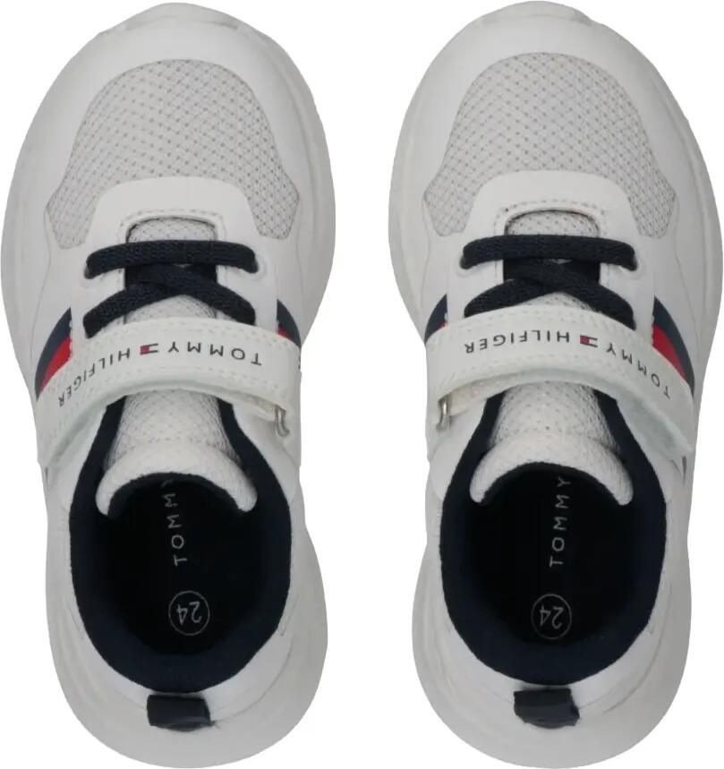 Tommy Hilfiger Junior Connor sneakers met klittenband en mesh vlak Wit - Foto 2