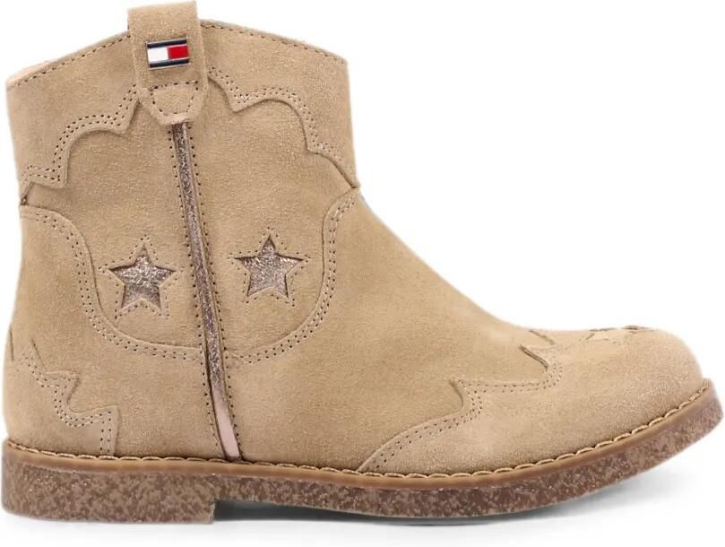 Tommy Hilfiger Junior Enkellaarzen met ster-patchwork Beige - Foto 5