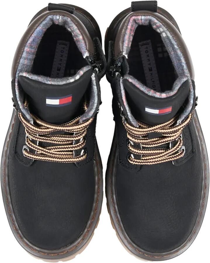 Tommy Hilfiger Junior Enkellaarzen met veters Zwart - Foto 2