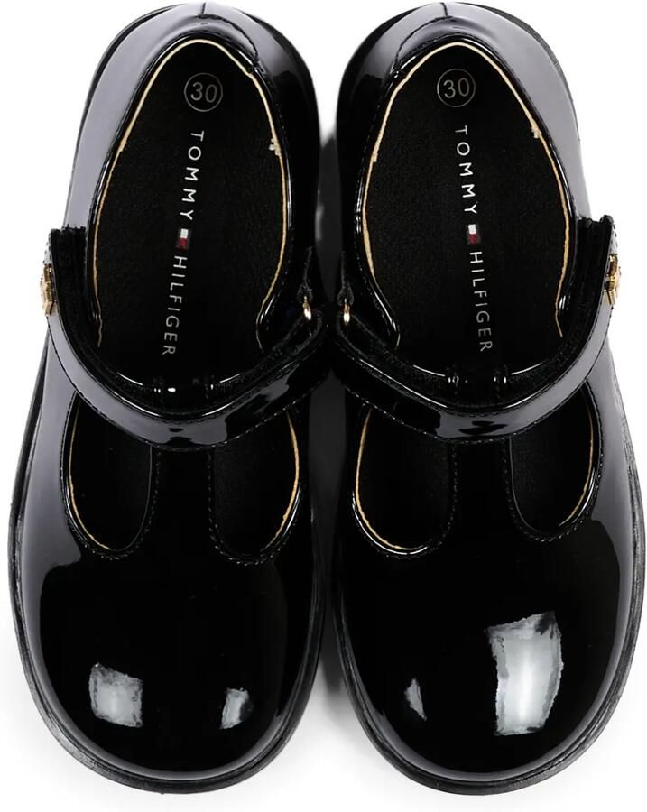 Tommy Hilfiger Junior Lakleren sandalen met T-bandje Zwart - Foto 2