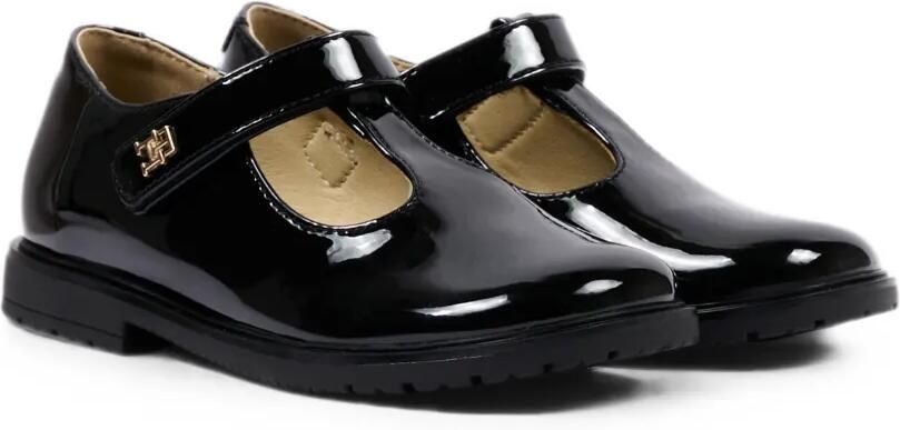 Tommy Hilfiger Junior Lakleren sandalen met T-bandje Zwart - Foto 4