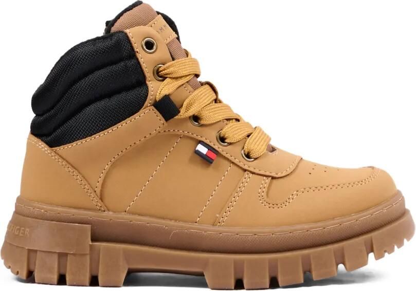 Tommy Hilfiger Junior Leren veterlaarzen Bruin - Foto 5