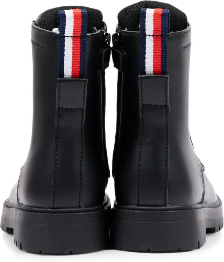 Tommy Hilfiger Junior Leren veterlaarzen Zwart - Foto 2