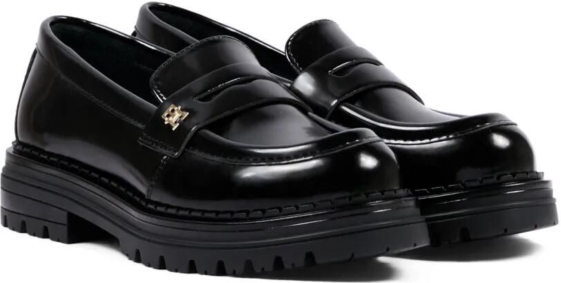 Tommy Hilfiger Junior Loafers met logoplakkaat Zwart - Foto 2
