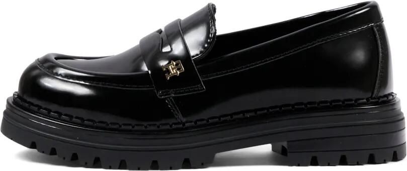 Tommy Hilfiger Junior Loafers met logoplakkaat Zwart - Foto 5