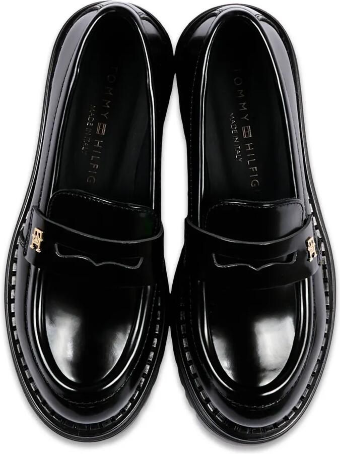 Tommy Hilfiger Junior Loafers met logoplakkaat Zwart - Foto 4