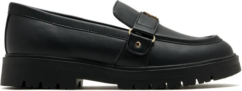 Tommy Hilfiger Junior Loafers met logoplakkaat Zwart