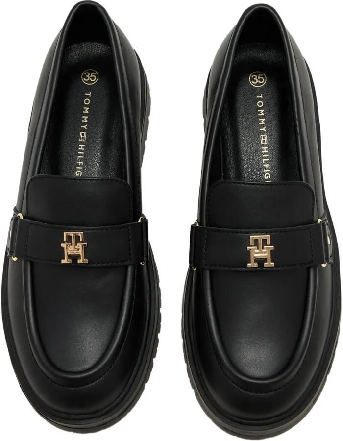 Tommy Hilfiger Junior Loafers met logoplakkaat Zwart - Foto 3