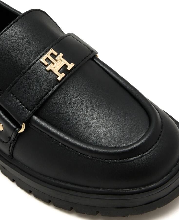 Tommy Hilfiger Junior Loafers met logoplakkaat Zwart - Foto 4