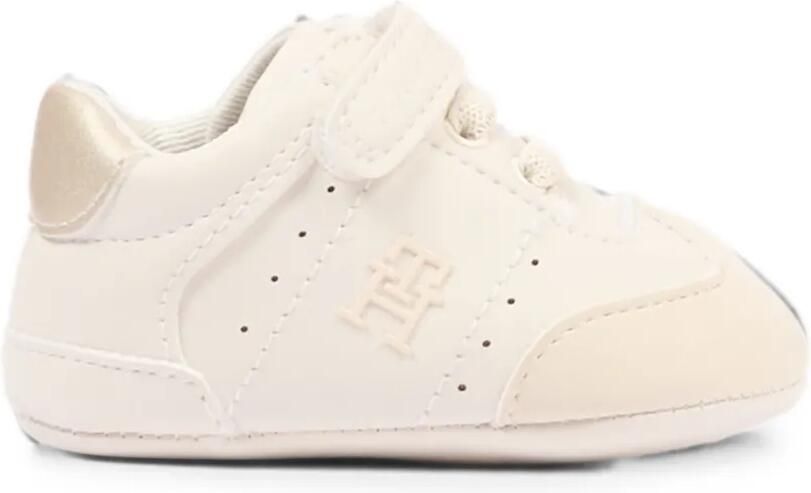 Tommy Hilfiger Junior Sneakers met klittenband Beige
