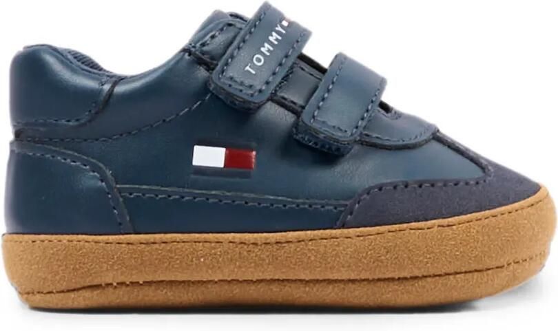 Tommy Hilfiger Junior Sneakers met klittenband Blauw