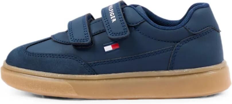 Tommy Hilfiger Junior Sneakers met klittenband Blauw