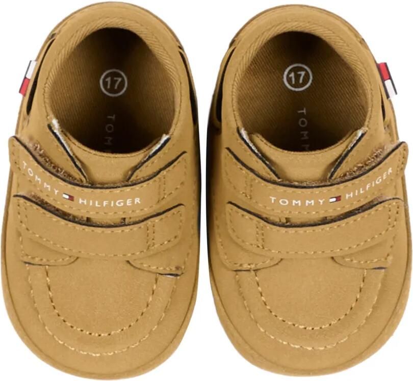 Tommy Hilfiger Junior Sneakers met klittenband en logodetail Beige - Foto 2