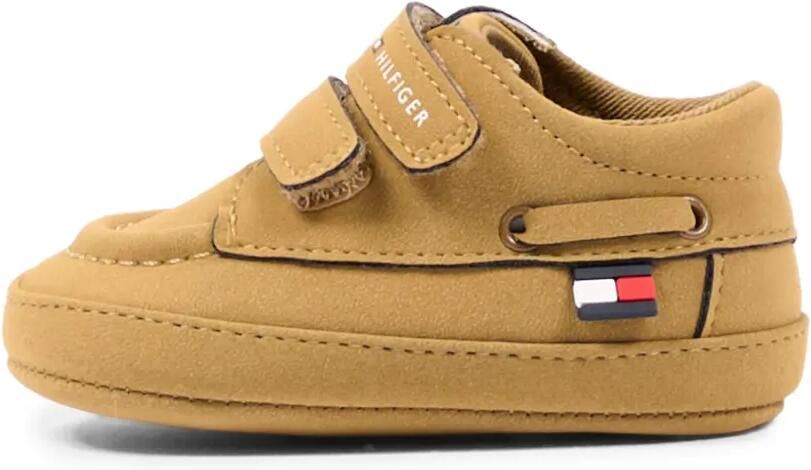 Tommy Hilfiger Junior Sneakers met klittenband en logodetail Beige - Foto 4