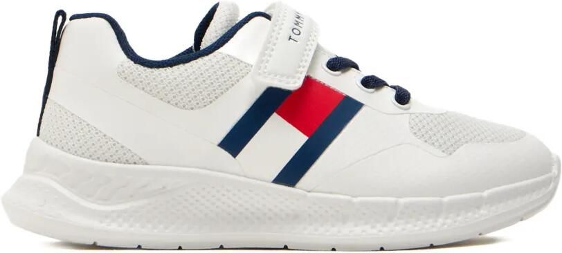Tommy Hilfiger Junior Sneakers met logoband Wit
