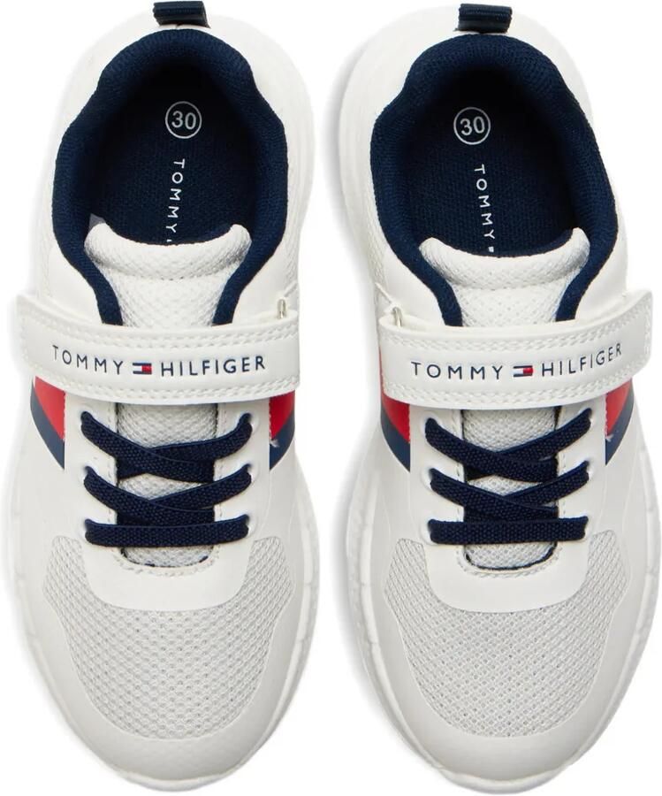 Tommy Hilfiger Junior Sneakers met logoband Wit - Foto 2