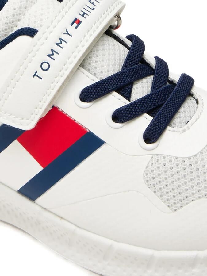 Tommy Hilfiger Junior Sneakers met logoband Wit - Foto 3
