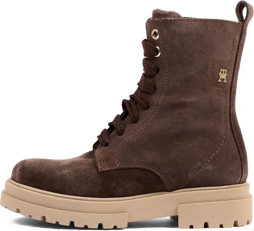 Tommy Hilfiger Junior Suède veterlaarzen Bruin - Foto 5