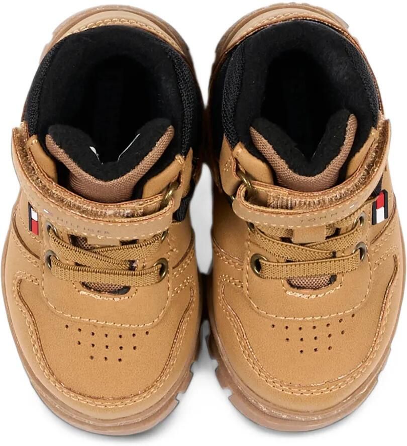 Tommy Hilfiger Junior Enkellaarzen met klittenband Beige