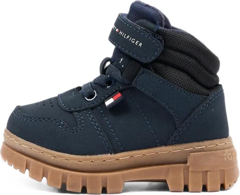 Tommy Hilfiger Junior Enkellaarzen met klittenband Blauw - Foto 4