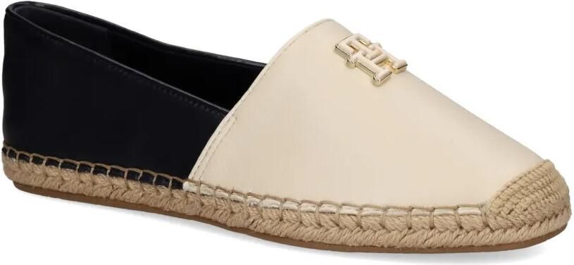 Tommy Hilfiger Leren espadrilles met logodetail Beige - Foto 4