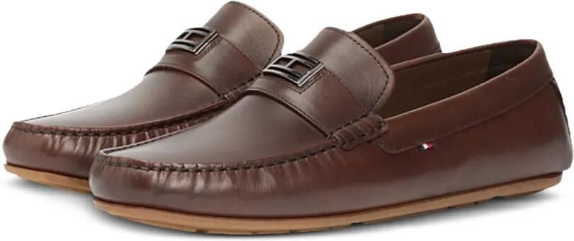 Tommy Hilfiger Leren loafers Bruin - Foto 4