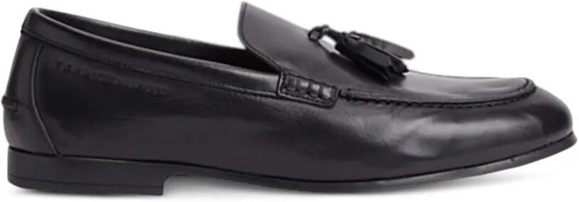 Tommy Hilfiger Leren loafers met kwastje Zwart