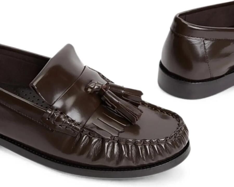 Tommy Hilfiger Leren loafers met kwastjes Bruin - Foto 3