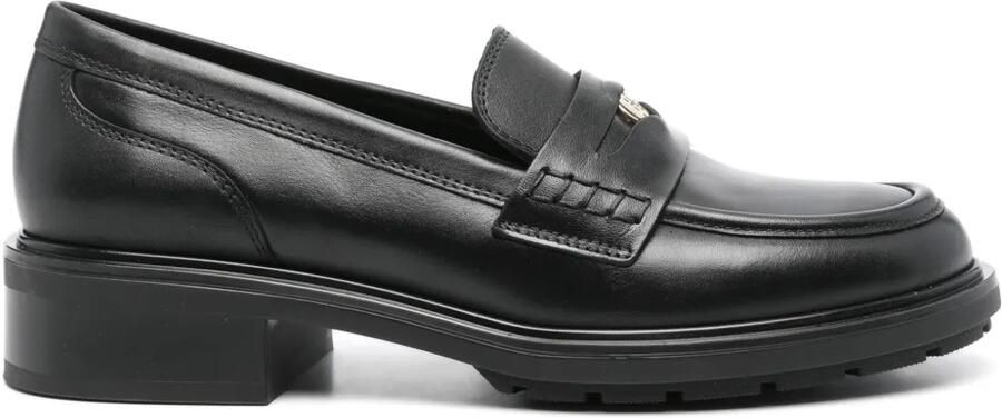 Tommy Hilfiger Leren loafers Zwart