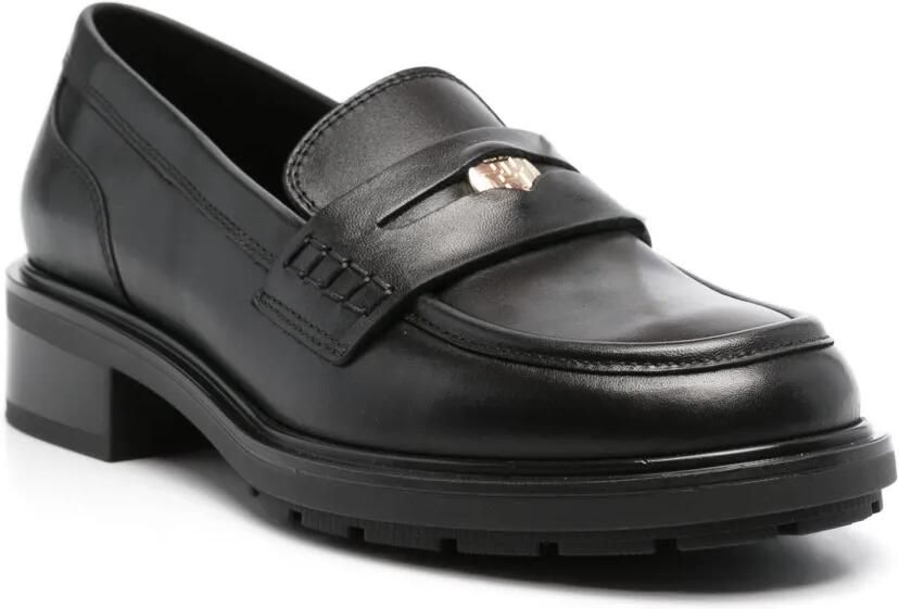 Tommy Hilfiger Leren loafers Zwart - Foto 3