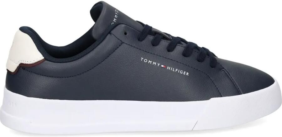Tommy Hilfiger Leren sneakers Blauw