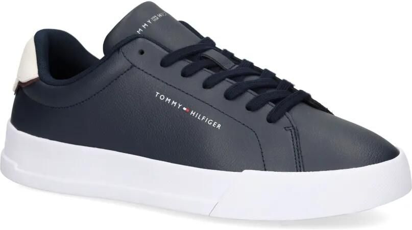 Tommy Hilfiger Leren sneakers Blauw - Foto 4