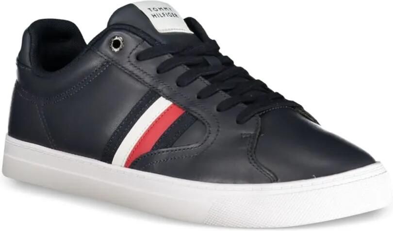 Tommy Hilfiger Leren sneakers Blauw - Foto 3