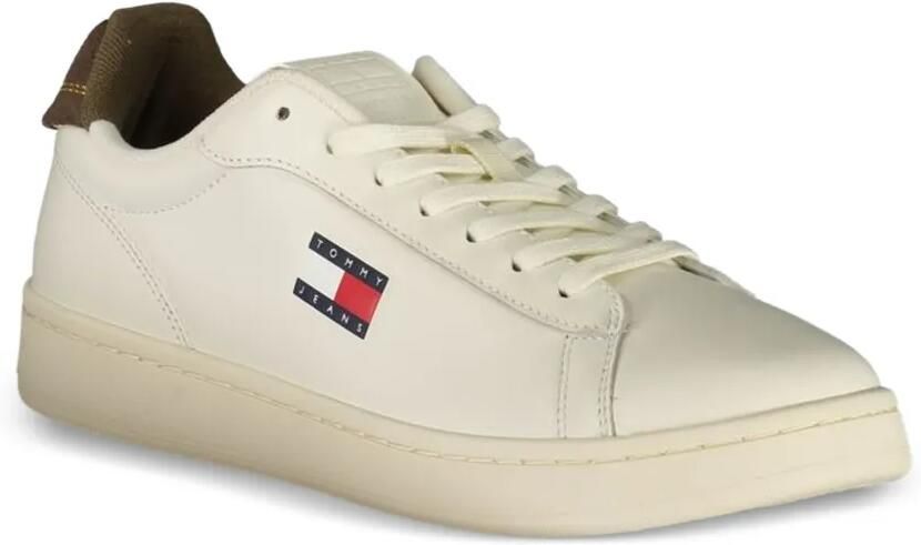 Tommy Hilfiger Leren sneakers met logopatch Beige - Foto 3