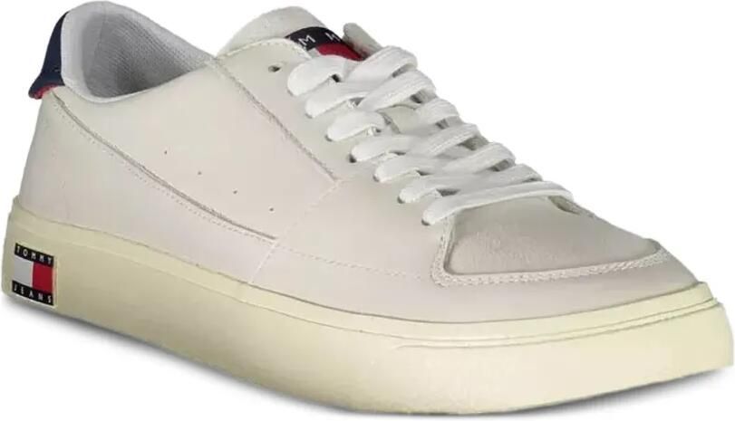 Tommy Hilfiger Leren sneakers met logopatch Beige - Foto 2