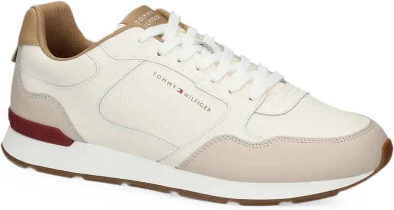 Tommy Hilfiger Leren sneakers met vlakken Wit - Foto 4
