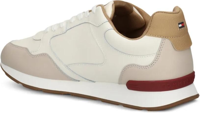 Tommy Hilfiger Leren sneakers met vlakken Wit - Foto 3